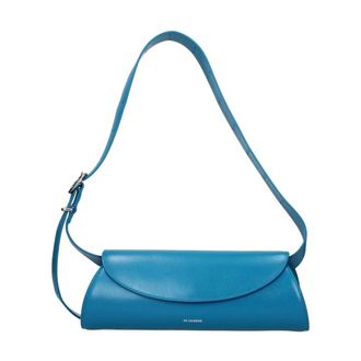 Jil Sander Borsa a Spalla in Pelle - - Bags - Donna - Blu - ONE SIZE
