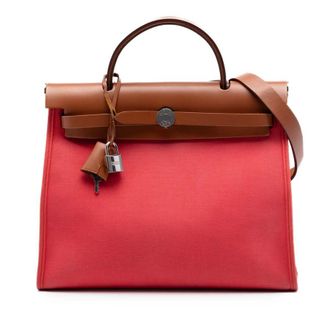 Herm&egrave;s Pre-owned Hermes Toile Herbag Zip 31 Ladies DI26X2VOC43QWHEM
