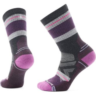 Smartwool Womens Hike Full Cushion Saturnsphere Crew Socks Gray S