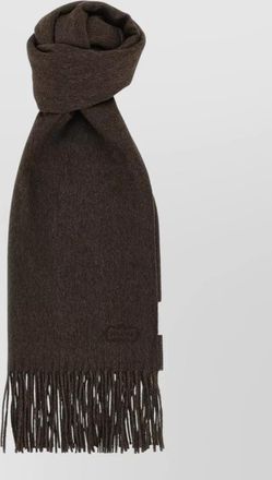 Agnona silk cashmere fringed scarf