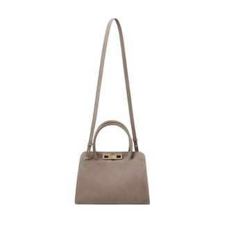Fabiana Filippi Small Suede Handbag - female - Fabiana Filippi - Mini Bags - Brown - ONE SIZE - Bags