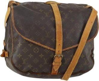 Louis Vuitton Pre-owned Cross Body Bags, female, Brown, Size: ONE SIZE Pre-owned Leather Cross Body Bag