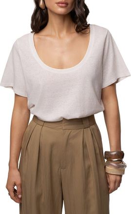 JLUXLABEL At Ease Scoop Top in White at Nordstrom, Size X-Large