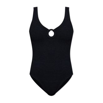 Hunza G Dames, Badkleding, Zwart, Maat: ONE Size Polyamide