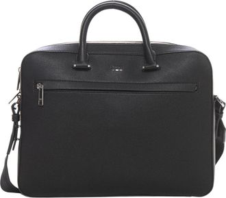 HUGO BOSS Work Satchel Bag - Heren - Laptoptassen - Zwart - ONE Size - Polyester - Tassen