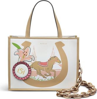 Radley London Kentucky Derby SS25 Small Open Top Satchel Bag in Chalk at Nordstrom