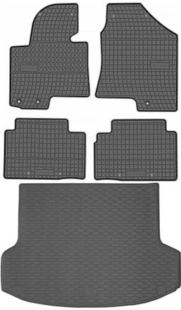 OEM Juego De Alfombrillas De Goma Para Hyundai Ix35 Suv (2010-2015) + Alfombrilla Para El Maletero