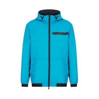 A|X Armani Exchange Light Jackets, male, Blue, Size: S Giubbotto Blouson