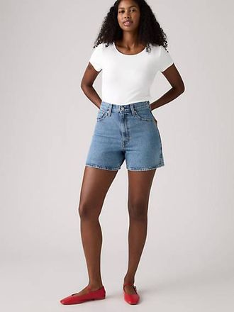 Levi's Cinch Mid Thigh Shorts - Womens - 24 - Blue