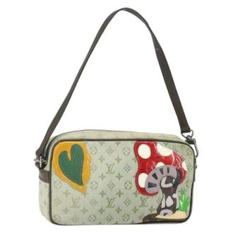 Louis Vuitton Pre-owned Shoulder Bags, female, Green, Size: ONE SIZE Pre-owned Accessory Pouch