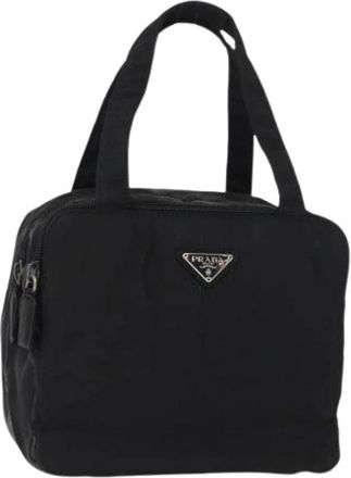 Prada Pre-owned Vintage Nylon Handbag - Dames - Vintage Handtas - Zwart - ONE Size - Nylon - Vintage