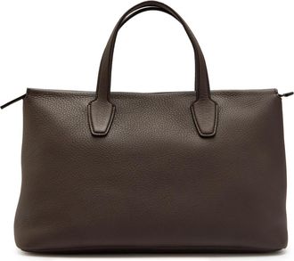 The Row The Row Marcel Grained Leather Tote - Dark Brown - One Size