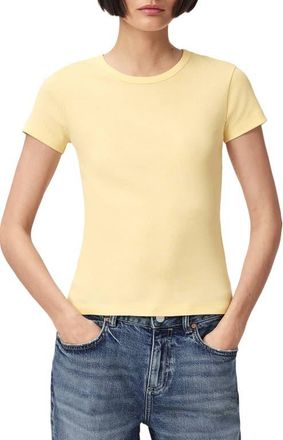 AllSaints Stevie Cotton T-Shirt in Hay Yellow at Nordstrom, Size X-Small
