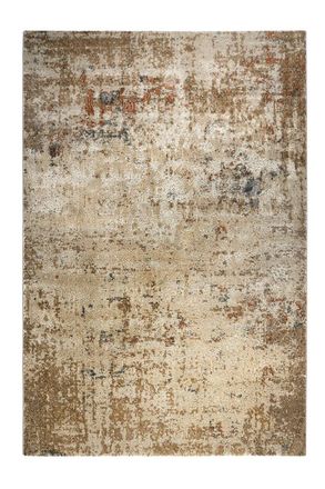 Wecon Home Alfombra barroca vintage tejida azul, ladrillo y beige 120x170