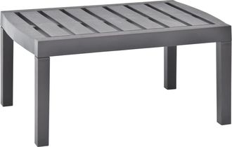 vidaXL Mesa De Jard&iacute;n De Pl&aacute;stico Moca 78x55x38 Cm Vidaxl