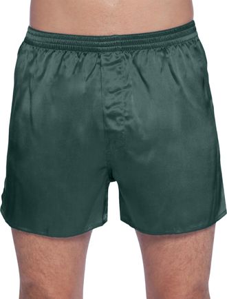Intimo Mens Classic Silk Boxers, Forrest, XX-LARGE