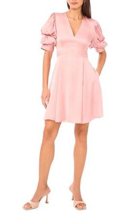 1.State Puff Sleeve Minidress in Pale Blush at Nordstrom Rack, Size X-Small