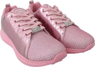 Plein Sport Pink Blush Polyester Runner Gisella Sneakers Womens Shoes