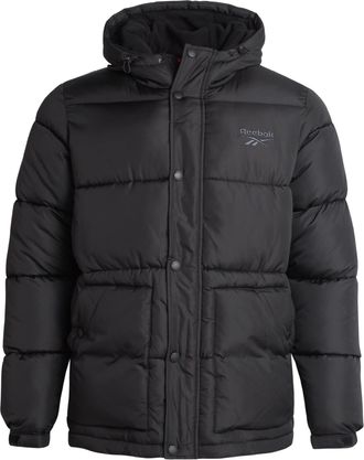 Reebok Men Winter Jacket - Puffer Parka Coat - Heavyweight Ski Jacket for Men, M-XXL, Black, X-Large