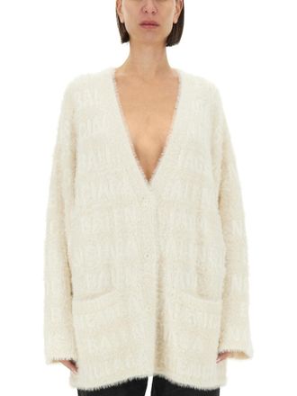 Balenciaga gegen Neck -Strickjacke