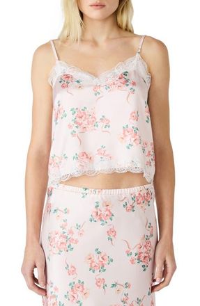 Steve Madden Delany Lace Trim Camisole in Peach Romance at Nordstrom, Size X-Large