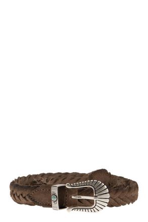 Alberto Luti Suede Braided Belt