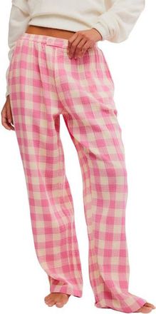Free People Be Mine Pajama Pants in Hot Pink Combo at Nordstrom, Size X-Small
