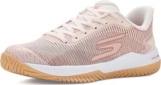 Skechers Pickleball Viper Court Pro 2.0 Sneaker Womens Running Shoes Light Pink : 7.5 D - Wide, Synthetic