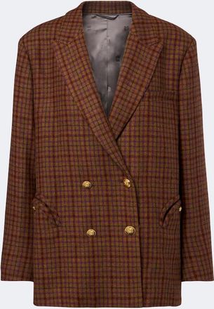 Blaz&eacute; Milano Blaz&eacute; Milano Nightbreak checked virgin wool blazer