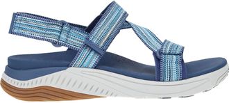 Dansko Womens Rayna Sports Sandal In Blue Multi Webbing