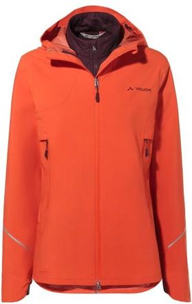 Vaude Yaras 3in1 Jacket Velojacke für Damen | rot