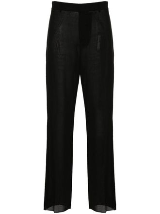 Blumarine virgin wool trousers - women - Virgin Wool/Cotton - 38 - Black