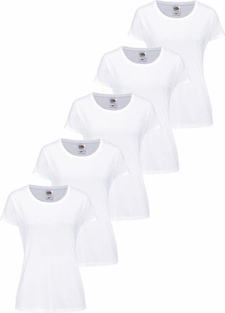 Fruit Of The Loom Rundhalsshirt Packung, 5 Stk. tlg. original T. LADY-FIT im 5er Pack