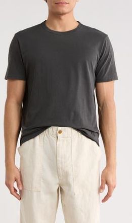Buck Mason Pima Cotton Curved Hem T-Shirt in Coal Venice Wash at Nordstrom Rack, Size Xx-Large