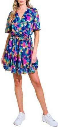 Flying Tomato Print Minidress in Navy/Purple at Nordstrom Rack, Size Medium
