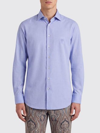 Etro Shirt Men color Gnawed Blue