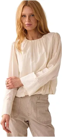 Summum Dames, Blouses & Shirts, Beige, Maat: 3XL Katoen