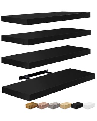 Sorbus Set of 4 Floating Shelves