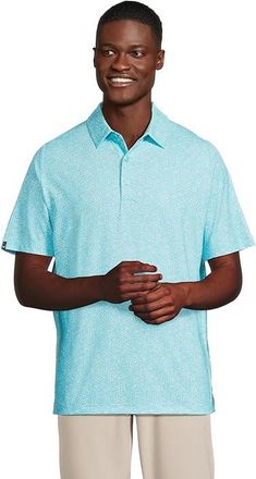 Callaway All Over Chev Printed Polo Mens T Shirt Blue Radiance : 2XL, Elastane/Polyester