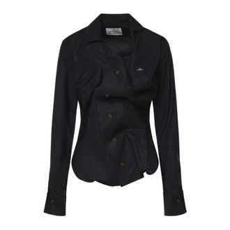 Vivienne Westwood Shirts, female, Black, Size: M Cotton Shirt