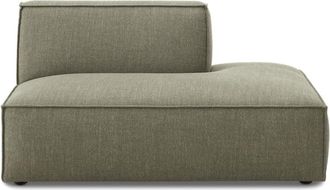 Castlery Jonathan Right Chaise, Performance Twill Moss, Modular, Low-Profile, Green