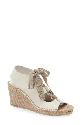 Pedro Garcia Otelia Wedge Sandal in Creme Cervo at Nordstrom, Size 9.5Us