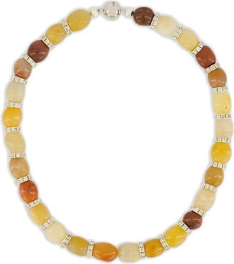 Julietta Halsketting met kralen - Geel