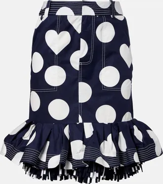 Jacquemus Cabana printed cotton poplin miniskirt