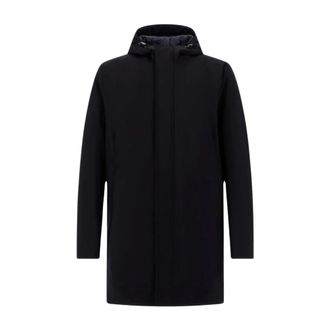 Herno Gewatteerd jack met capuchon - Heren - Jassen - Zwart - Maat: 2XL Poliester