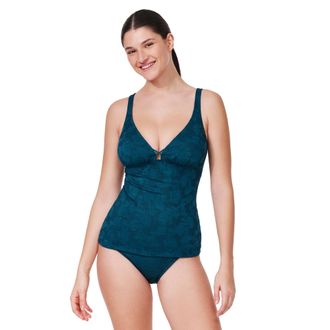 Gottex Jolene Textured V Neck Tankini Top