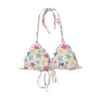 MC2 Saint Barth Bikinis, female, Multicolor, Size: M Sagittario Frou Frou Triangle Bikini Bra