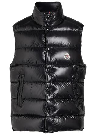Moncler Tibb Quilted Glossed-shell Gilet - Black - 6 (UK46 / Xxxl)