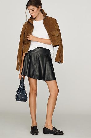 Paige Darcy Faux Leather Mini Skirt