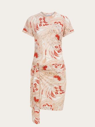 Ferragamo Donna Abito drappeggiato Rosa